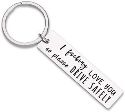 Myurawells Drive Safe Keychain Gifts Dad Husband Boyfriend On Key Chain