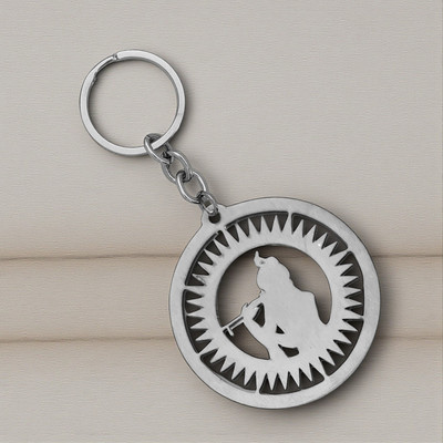 The Men Gift Shri Krishna Bansuri Steel Keychain Divine Flute Design Key Ring ShivKey2025527 Key Chain