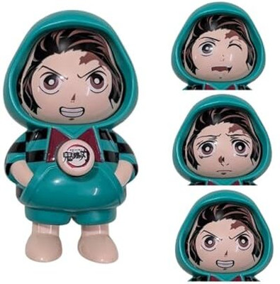 ARTECO Demon Slayer Tanjiro Face Changing Expression Key Chain