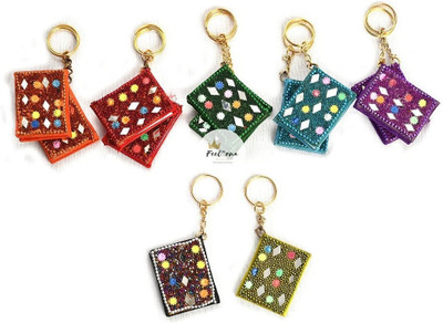 Jainjon Multi Coloured Wooden Keychain Set Key Chain