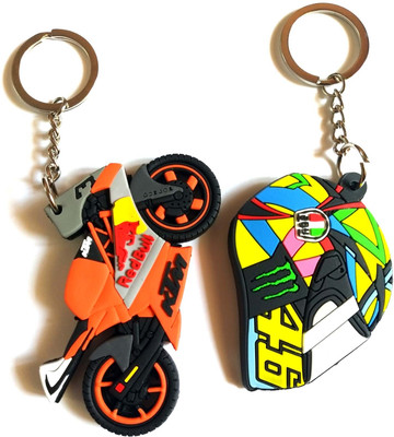 Meeko.com 46 Helmet With R-E-D B-U-L-L Bike Rubber Key Chain 0g6y Key Chain
