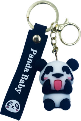 Buko 3D Cute Keychain Baby Panda Character Teasing Panda Key Chain