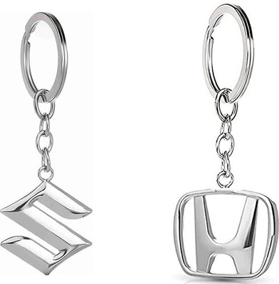 GSV HondaSuzuki Logo silver Keychain keychain _J1277 Key Chain