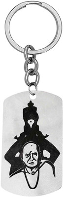 M Men Style Religious Lord Shri Swami Samarth Stainless Steel Skey202454 Key Chain