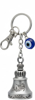 Airzy Guardian Bell & Evil Eye Keychain – Biker's Luck Charm Key Chain