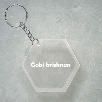 SY Gifts Gobi krishnan Name Hexagon Keychain Key Chain
