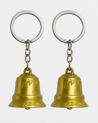 Wonderwhimzy Combo of 2 Bell Keychain Tibetan Keychain Guardian Key Chain Bell Ring Key Chain