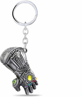 gtrp keychain-Thanos Gauntlet (Silver) Avengers End Game Metal Keyring Key Chain