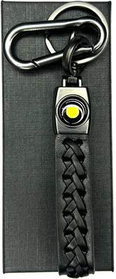 FLAMBE ola Black Cross Design Belt Keychain Key Chain