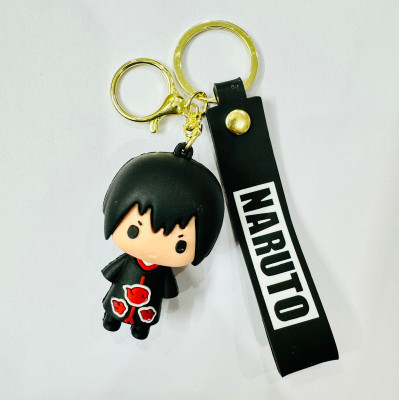SHRI JI PVC Rubber 3D Itachi Keychain with Strap & Charm Key Chain