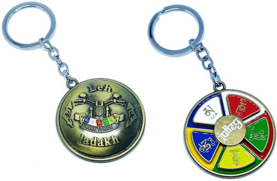 kd collections KD-633-648 Leh Ladakh Tibetan Julley Rotating Revolving Keychain Combo Key Chain