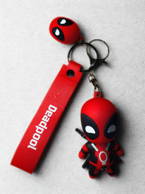 Noida Trading Deadpool Cartoon Keychain – Fun & Stylish Superhero Key Ring Key Chain