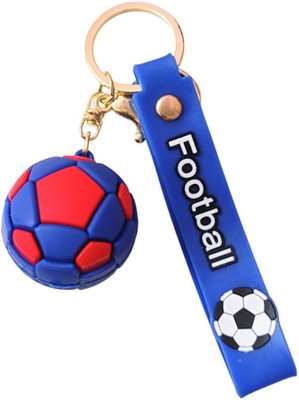 PEARLISH Football 3D Silicone Keychain Key Chain