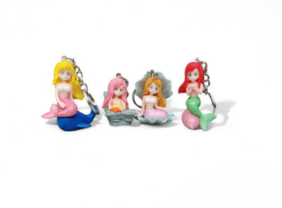 MYV Combo Of Jalpari In Shell | On Dolphin | Sitting On Snail | Sitting On Stone Key Chain