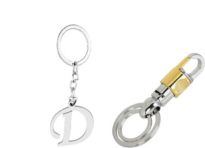 Mundkar Gold Hook & Alphabet D Key Chain