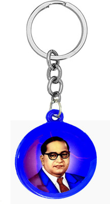 AFH Babasaheb Ambedkar Jay Bhim Blue Keychain for Men and Women Key Chain