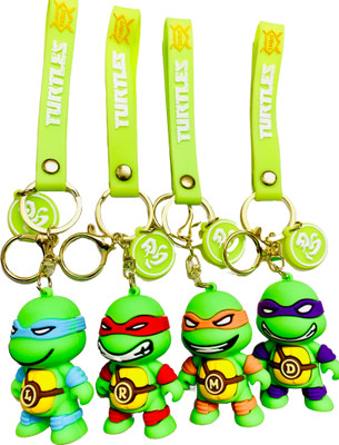 GKM Ninja Turtle high quality combo set keychain with strap hook Key Chain