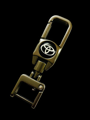 gtrp Metal Keychain Side Logo Keychain Premium and Stylish Design | Black Color 54 Key Chain