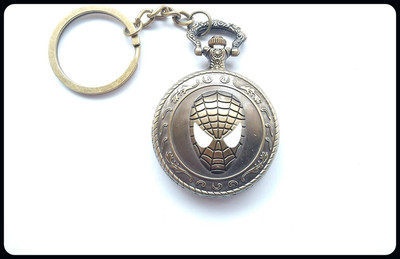 BBG BBG_Spiderman Theme Beautiful Designer Pocket Watch-A Key Chain
