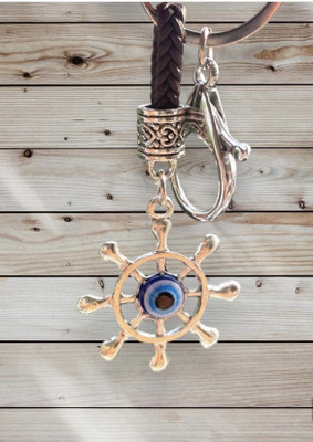 Auto Emporium Hub Wheel Evil Eye Keychain Key Chain