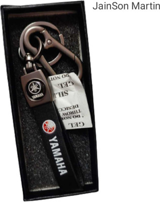 JAINSON MARTIN LEATHER HOOK KEYCHAIN WITH BIKELOGO Key Chain
