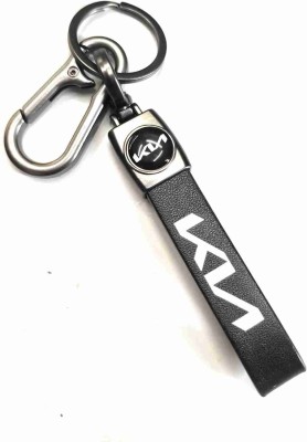 YAANATURAL LEATHER&Metal Bikes Hook KeyChain For Men Women BIKE&CAR KIA SELTOS CARENS SONET Key Chain