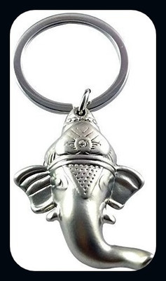 Meeko.com LORD GANESHA METALIC_KEY CHAIN-A Key Chain