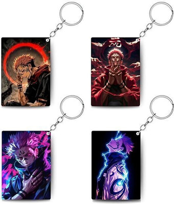 Gifting Domus Anime Keychains | Ryomen Sukuna Jujutsu Kaisen, Colorful & Vibrant Key Chain