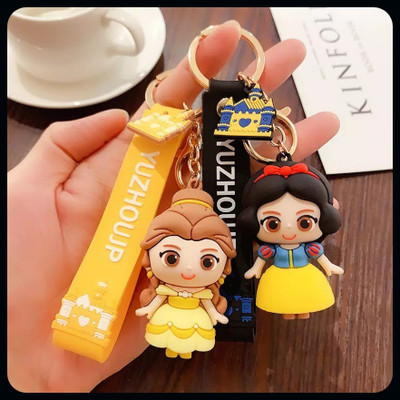 gtrp Keychain-Cute 3D Princess With Charm(Pack Of 2) Key Chain