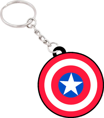 VINODHANA Design Keychain |(D11) Front and Back Printed Round Shape Key Chain