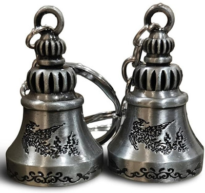 RHINETOYS Classic Antique Tibetan Temple Bell Shaped for Gift Gaurdian bell(Pack Of 2) Key Chain