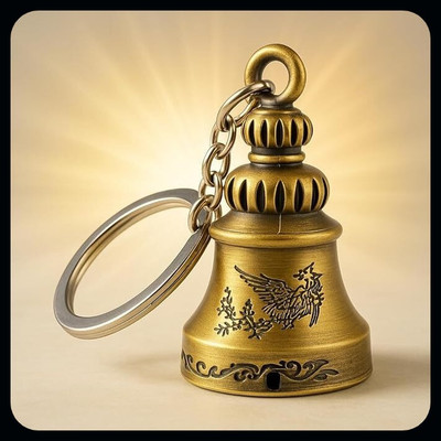 Meeko.com Bell Tibetan Good Luck Key-KC Key Chain