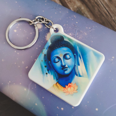 Shiv Jagdamba Religious Dr.B.R.Amedkar And Gautam Buddha Polymer Keychain ShivKeyP64 Key Chain