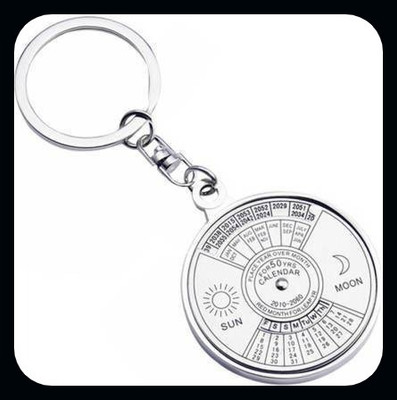 gtrp Keychain-50 Years Calender Compass Shaped stainless steel Key Chain