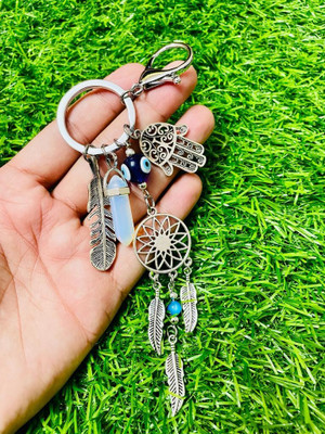 BBG NEW_Evil Eye Najar Battu Dream Catcher Beautiful metal keychain with hook Key Chain