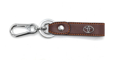 Jdp Novelty Premium Quality Leather Metal Keychain Hook. Leather Strip Keychain. T-o-y-o-t-a Key Chain