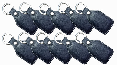 GIMNER 10 Pieces Genuine Leather Key ring / Leather Keychain / Key Holder Key Chain