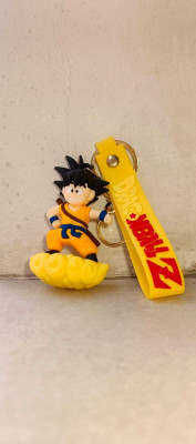 Vighneshvara Dragon Ball Z Goku Keychain with PVC Strap and Metal Hook for Gift Key Chain Key Chain