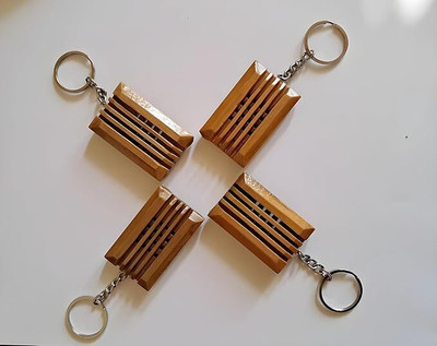 Malviya Handicrafts Wooden Handcrafted Beautiful Key Chain-02(Set of 4 piece) Key Chain