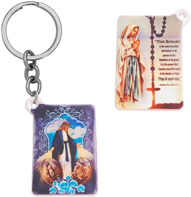 Sullery Our Lady of the Rosary Mother Mary Polymer Keychain SulleryKeyP85 Key Chain