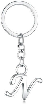 K C Alphabet Keychain Creative Charms for Handbags - N Letter Key Ring Key Chain
