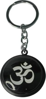 Jain life OM Keychain Black (Pack of 1) Key Chain