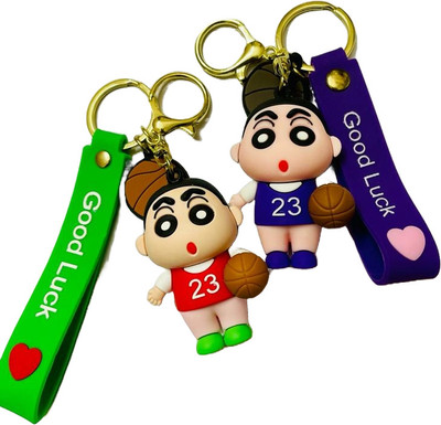 GKM Famous Shinchan Cartton 3D combo set keychain for boys/girls Key Chain