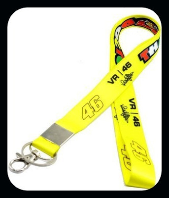 Meeko.com Premium Quality Yellow Fabric 46 VR Hook for Bike Lover-KC Key Chain