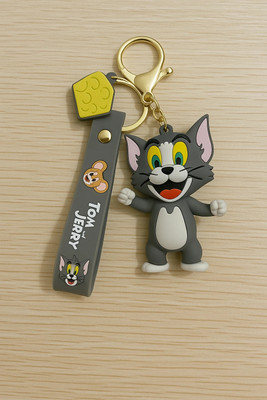 cutieclicks Tom and Jerry Cartoon Character Rubber Keychain Key Chain