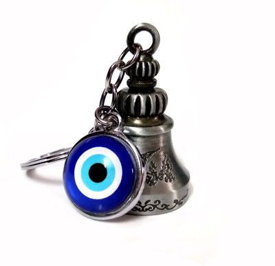 Meeko.com Good luck Guardian Bell Keychain with evil eye keychain for men women and boys Key Chain
