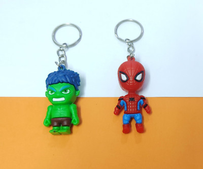 heeva creation Cute Avenger 3D Keychain Combo.(Color-Multi).(Set Of 2). Key Chain