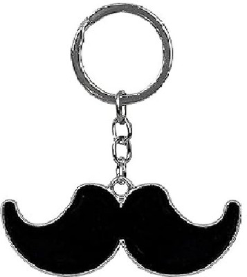 MORELL N-Multipurpose Stylish Black Moustache/Mooch Keychain Big size Key Chain