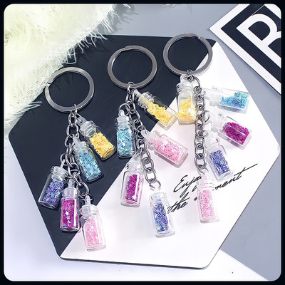 Meeko.com Fancy colorized 5 bottle keychain || pack of 3-A Key Chain