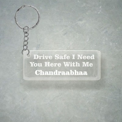 SY Gifts Drive SafeDesign With Chandraabhaa Name Key Chain